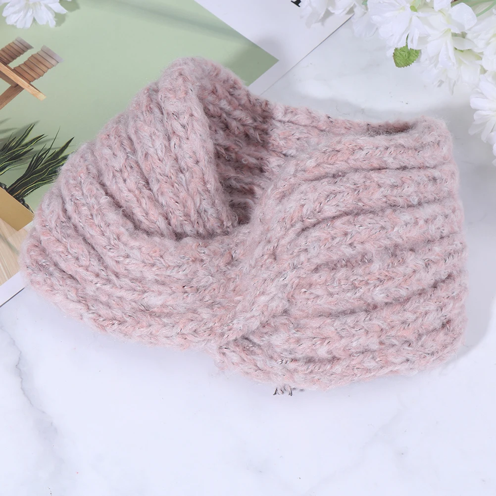 

Fashionable Wide Headband Crochet Ear Warmer For Women Elastic Hair Band Winter Sports Headwrap Knit Turban Stretchy Face