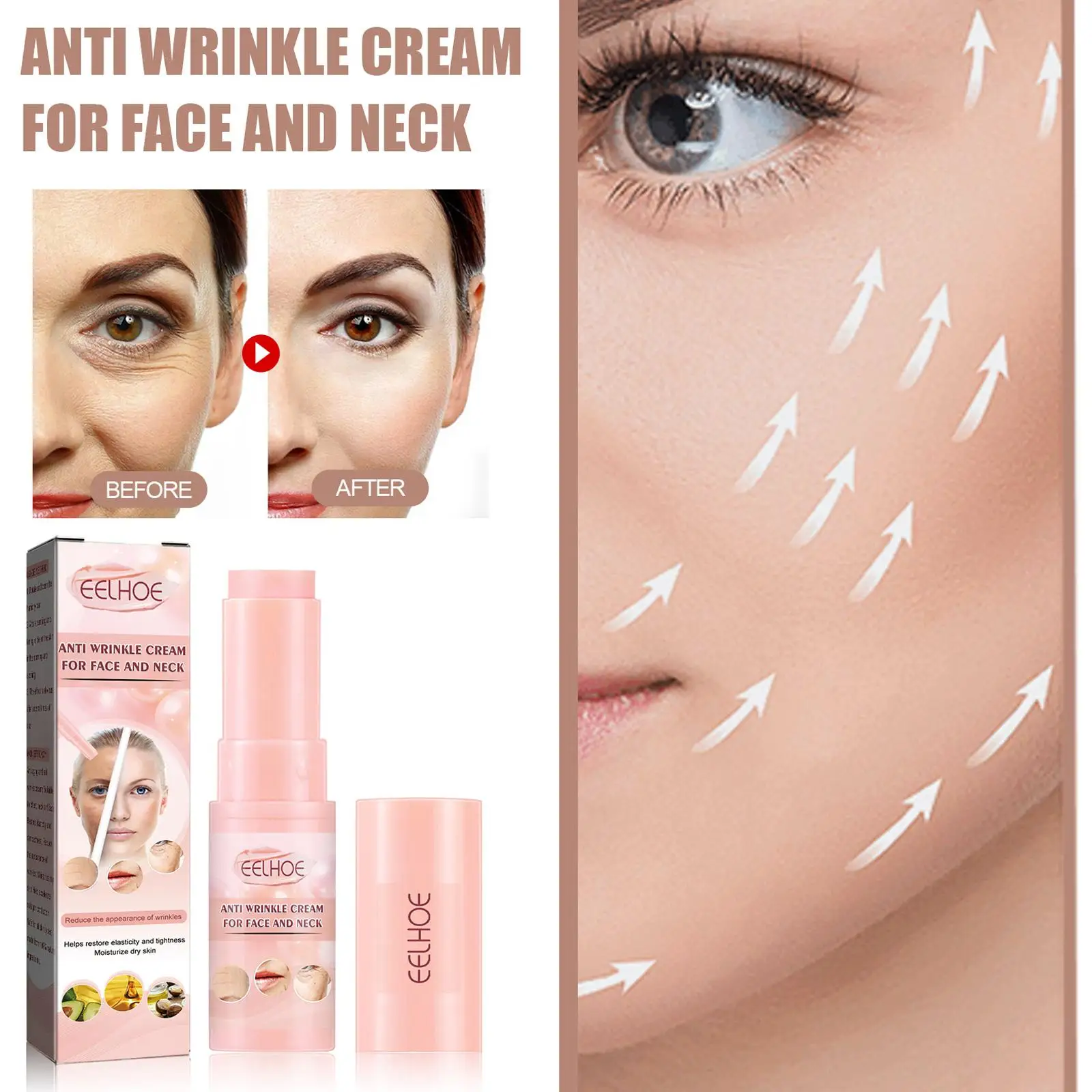 Collagen Vitamin E Multi Balm Stick Wrinkle Bounce Brighten Anti-Wrinkle Dull Skin New Moisturizing Cosmetics Korean Tone C Q2J9