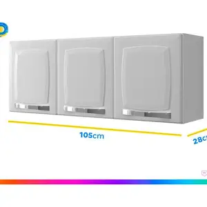 Itatiaia Rose ARM-105 Air Kitchen Cabinet 3 3 Doors 105x40cm 6 Main Sales Cabinet Kitchen - №2