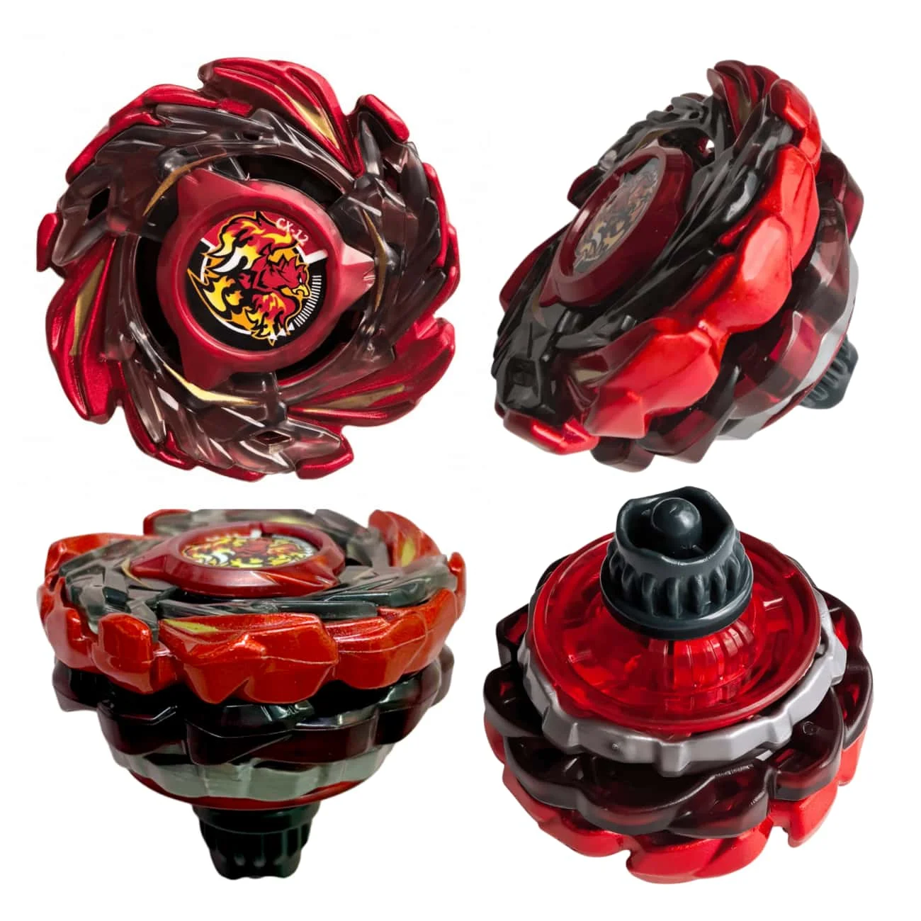 CX-12 Phoenix Flare Z9-80WW Red Black Gold Burn Fushihara Battle Spinning Top Attack Type Metal Gyro Toy Boys Collectible Gift