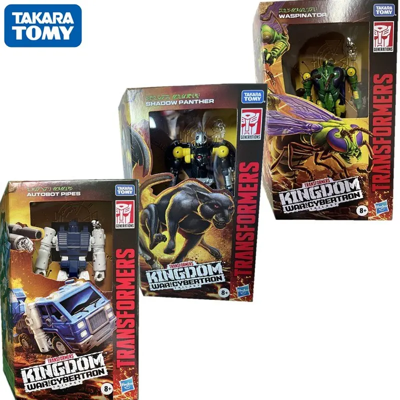 

TAKARA TOMY War for Cybertron Waspinator Jaguar Pipes Deluxe OriginalAction Figure Robot Toys for Children Birthday Gifts