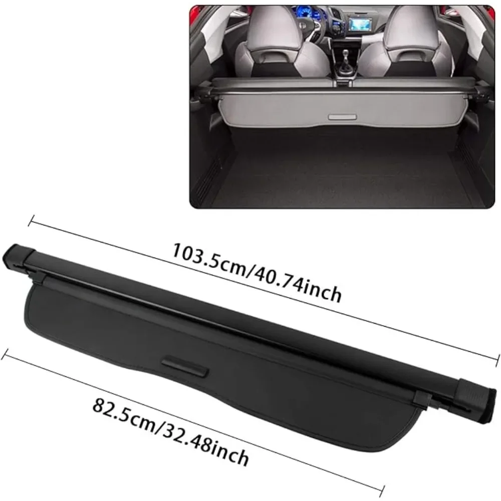 Car Interior Retractable Rear Trunk Cargo Luggage Security Privacy Shade Shield Cover Organizer for Honda CR-Z 2011-2016