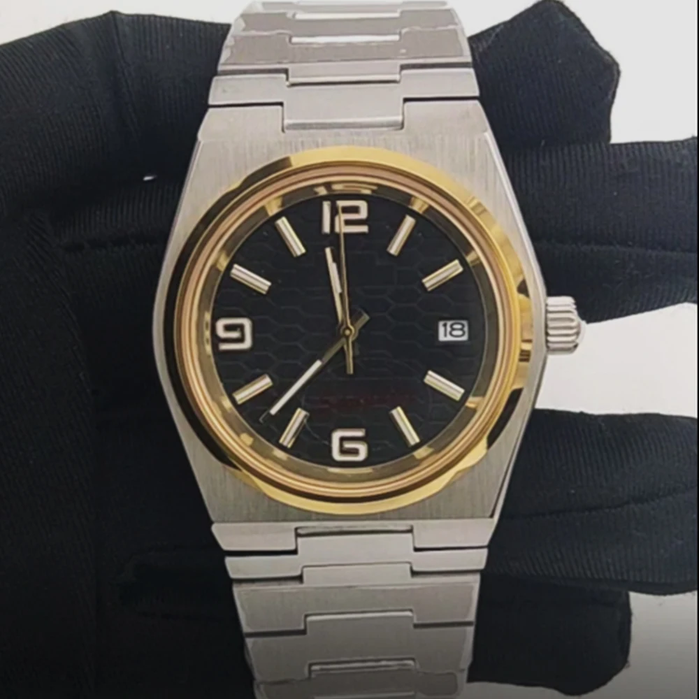 40mm homem relógio favo de mel mostrador luminoso nh35 relógios mecânicos automáticos para homem high-end safira à prova dwaterproof água