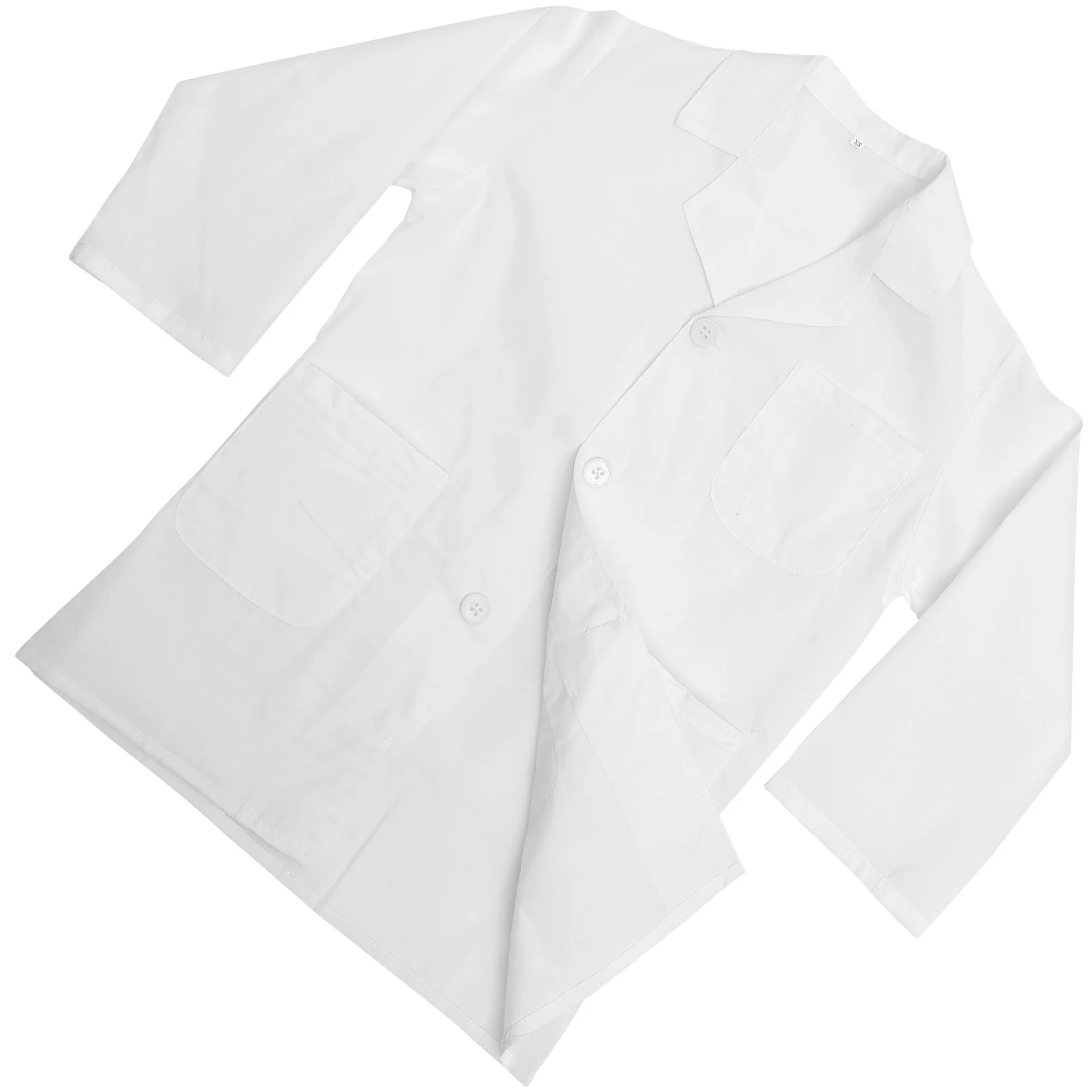 

Children's Lab Coat Stage Performance Outfit Childs Dress up Clothing White Scientist Clothes Fabric Kids