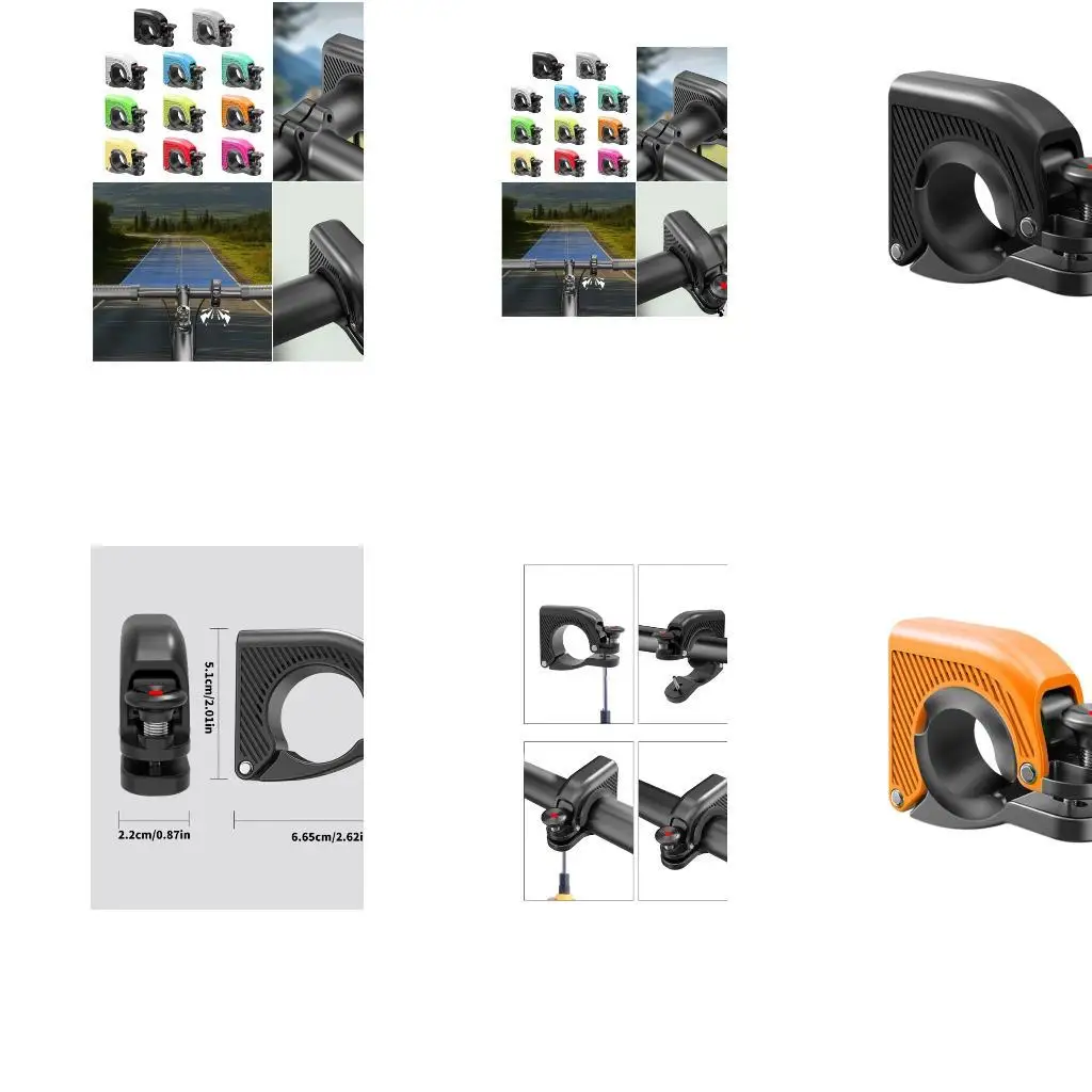 Y1UC Warning Horn Detachable Loud Bike Horn Quickly Installation Bicycles Horn for City Street and Mountain