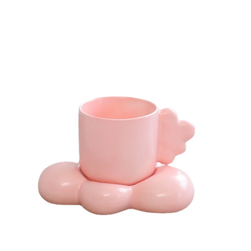 

Ceramic coffee cups and saucers, cups, breakfast cups, cute couple cups