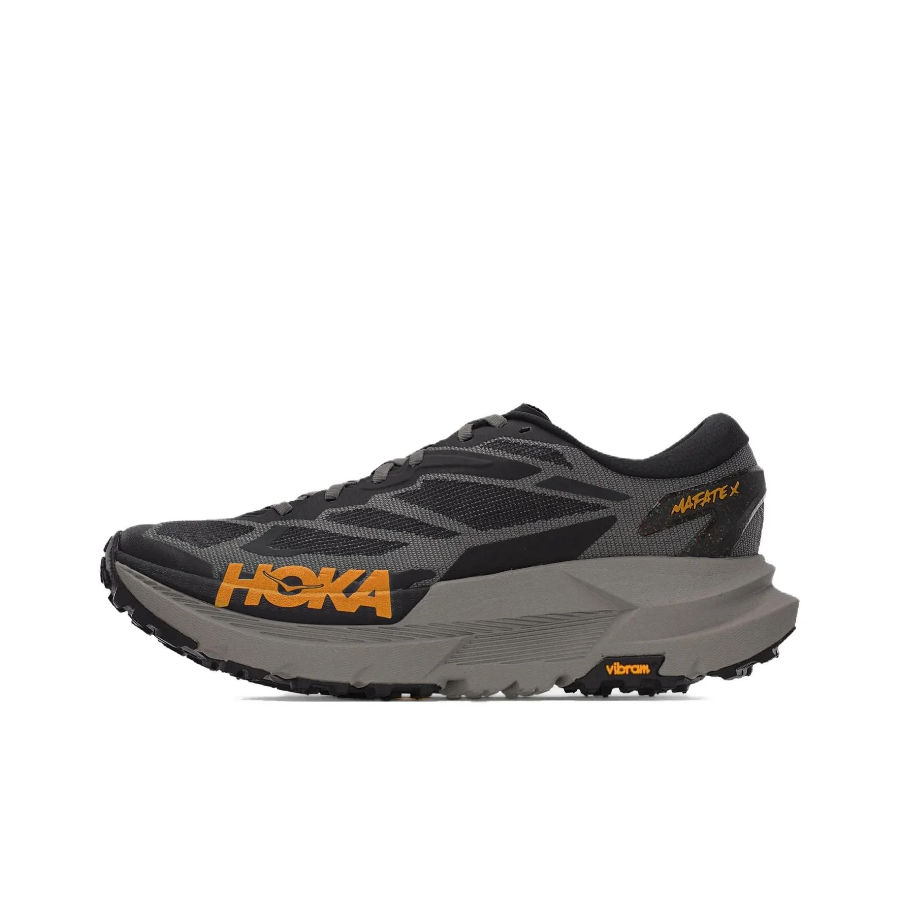 HOKA ONE ONE Mafate X Trail Running Shoes Men's Black 1161990-BCMN