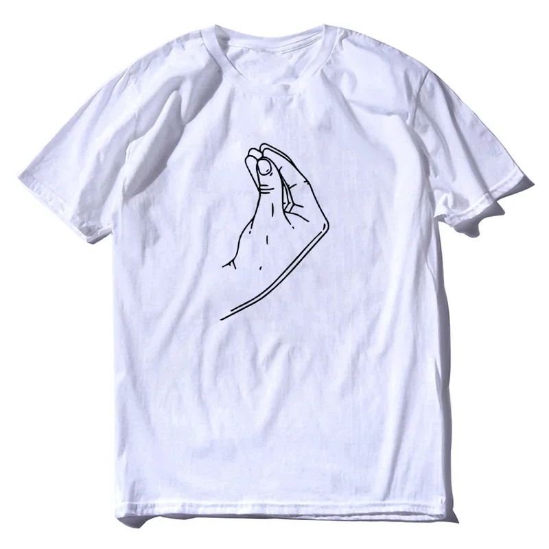 New Italian hand gesture T-Shirt boys white t shirts summer clothes graphic t shirt plus size tops mens t shirts casual stylish