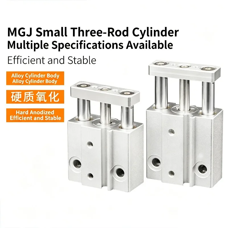 Micro Guide Rod Cylinder MGJ/TCM6/10-5-10-15-20-25-30-40 Small Three-rod Cylinder