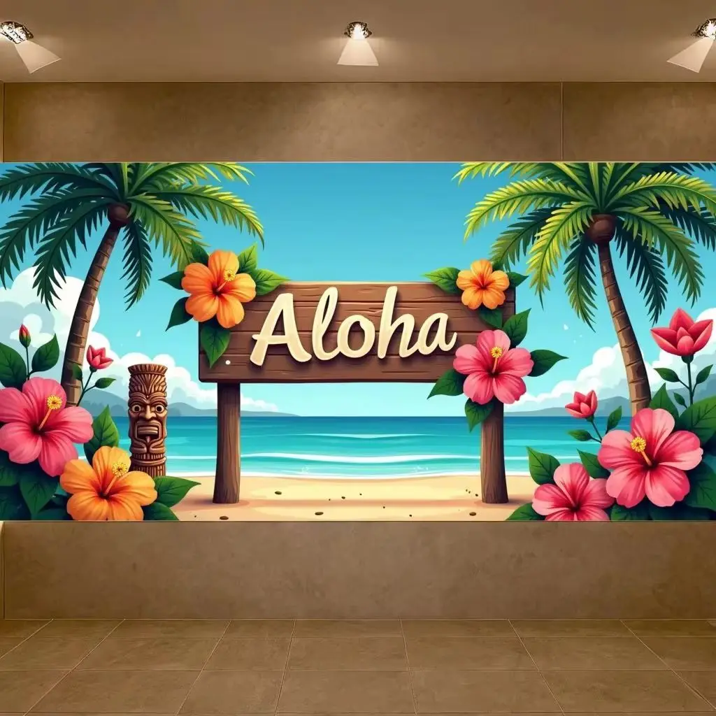 Backdrop Hawaiian Theme: A Must-Have for Tropical Party Decorations