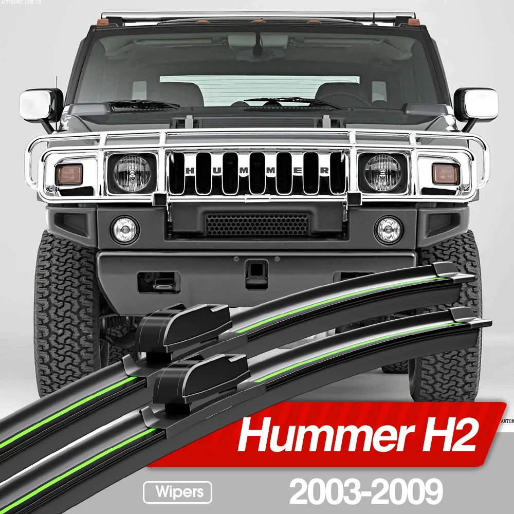 

For Hummer H2 2003-2009 Front Windshield Wiper Blades 2pcs Windscreen Window Accessories 2004 2005 2006 2007 2008