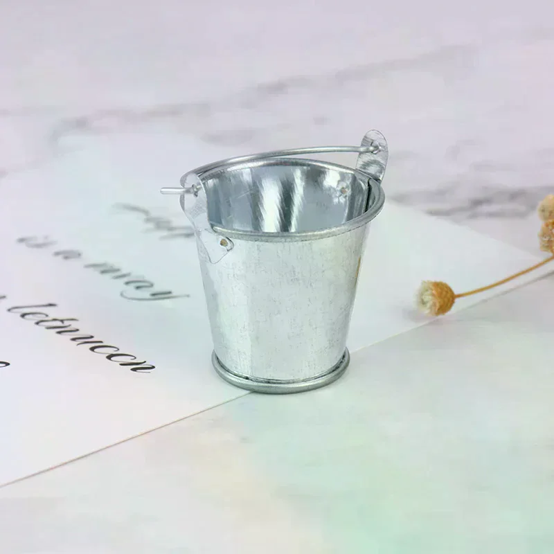 

Doll House Decor 1:12 Dollhouse Miniature Farm Metal Milk Can Kettle Pot Flower Arrangement Bucket Kids Pretend Play Toys