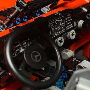 Teknis 1: 10 G500 Jalur Profesional Off Road Blok Bangunan Mobil SUV Konstruksi Batu Bata Hadiah Mainan Kendaraan untuk Anak Dewasa 12 teknik blok penjualan terbaik - №