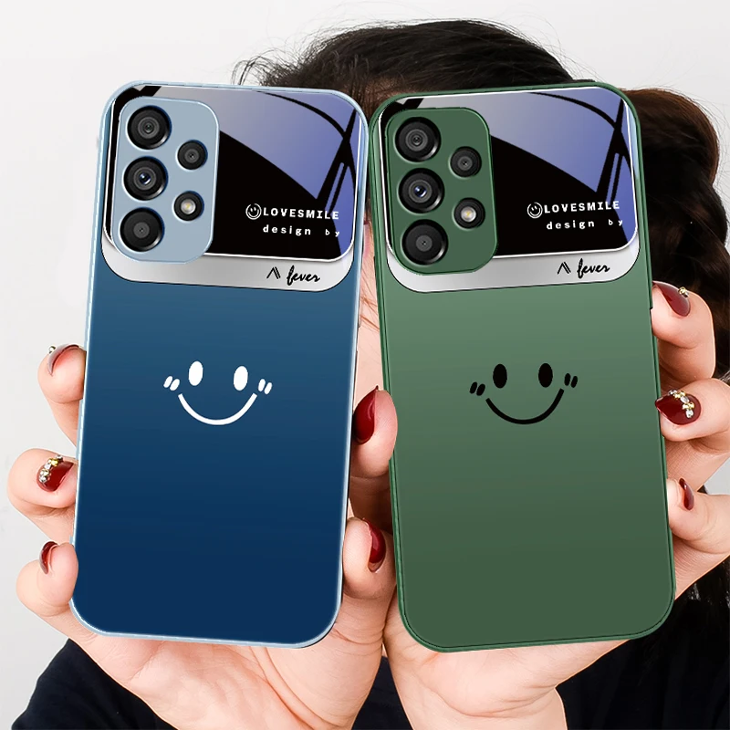 

Double-color combination For Samsung S8 S9 S10 20 U ltra S21 Pro S22 Plus S23 FE S24 Ultra S25 Edge S25Ultra Glass Phone Case