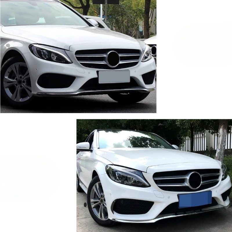 مناسبة لمرسيدس بنز C-Class W205/C205/S205 2015-18 AMG شبكة مصابيح الضباب تعديل المصد الأمامي