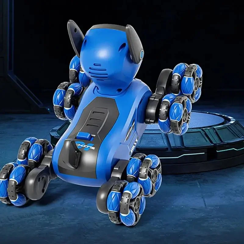 Robot Dog Electric Creative Dance Robot 8 Wheels Interactive Remote Control Game Walking Dancing Educational Toy for Birthday