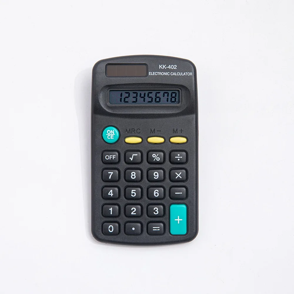 

8-Digit Mini Pocket Calculator Large LED Display Candy Color Standard Function Calculator Silent 8-Digit Calculator Gift