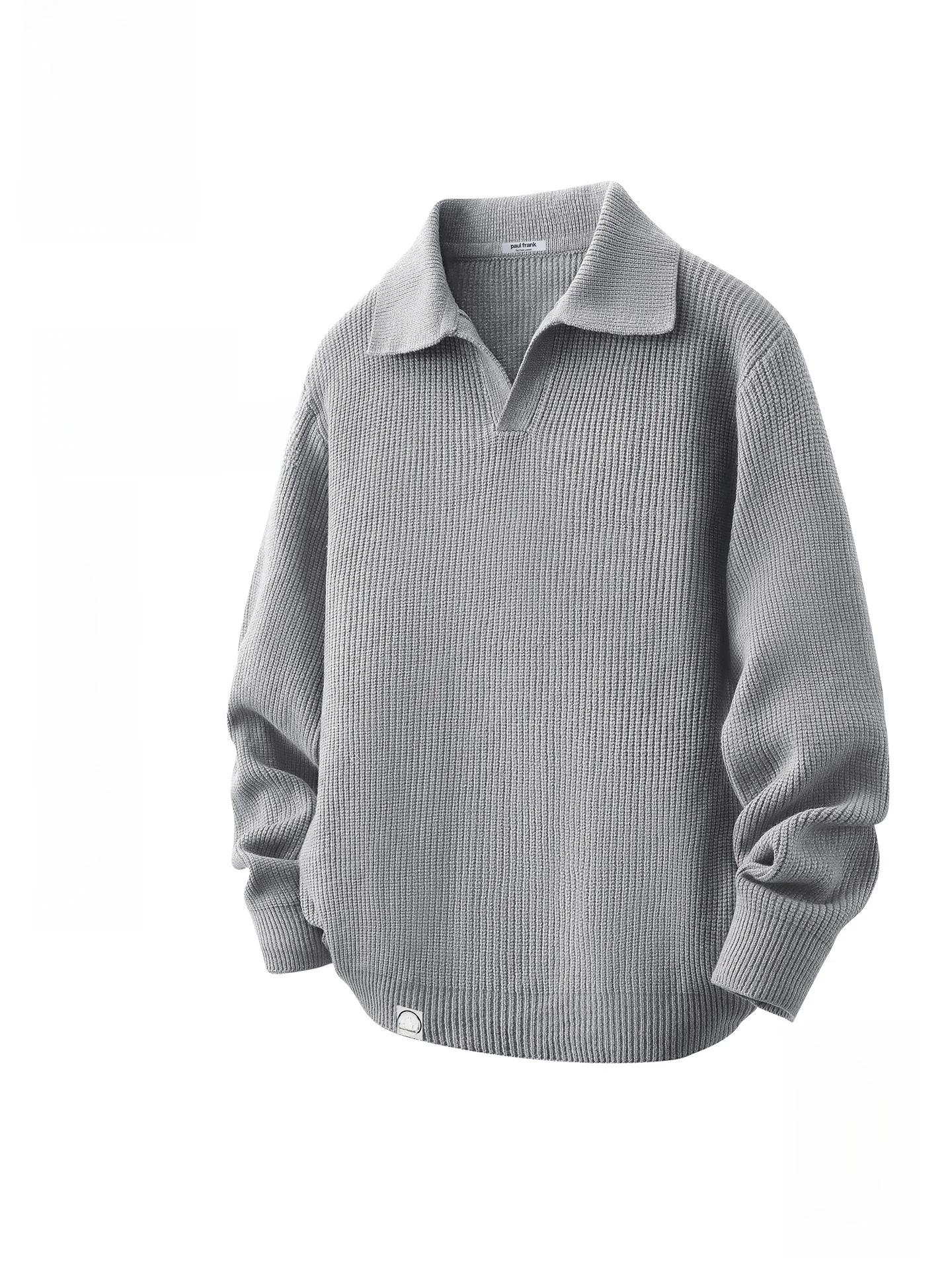 

Men's Loose Fit Knitwear Casual Comfortable Long Sve Sweater Turn-down Collar Warm Soft Polyester Blend