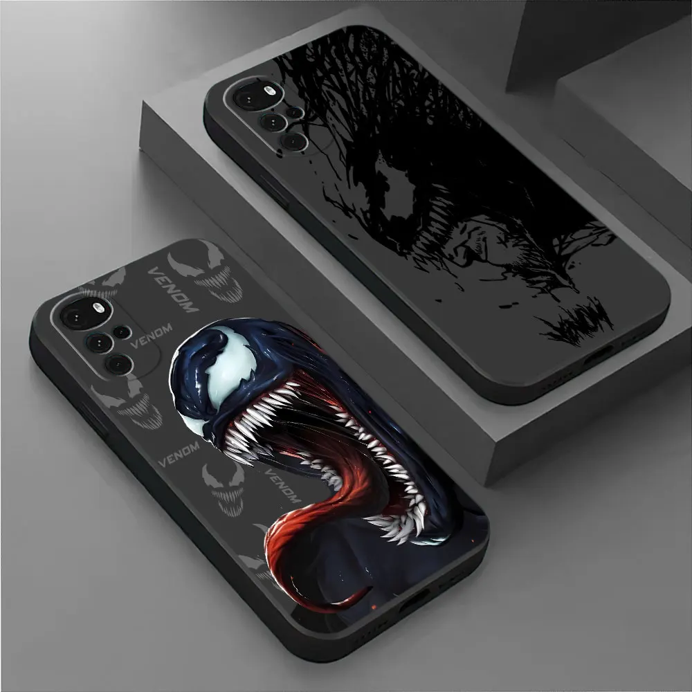 TPU Soft Phone Case for Motorola Moto G30 G22 G60 G73 G60s G51 G50 G52 G53 G71 G72 G32 G31 Marve Venom l SpiderMan Funda Cover