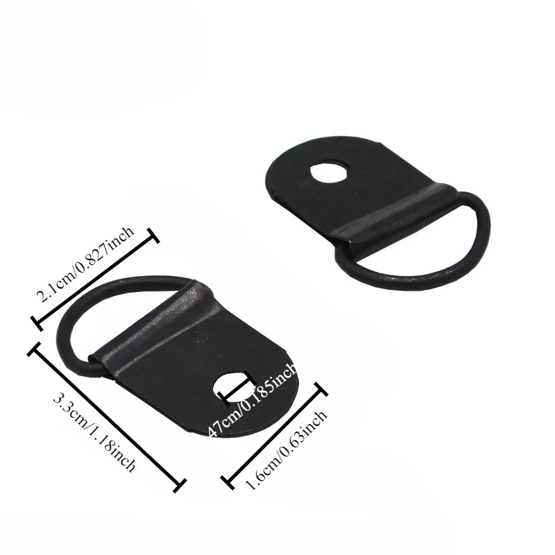 10/20Pcs Stainless Steel D-Shaped Hook for Fixing Items in the Trunk of Cars and Trucks Hooks for Automotive Accessories