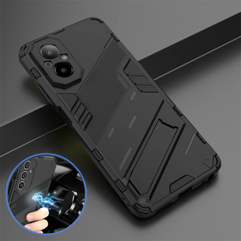 Funda For Realme C67 4G Case Shockproof Bumper Armor Magnetic Holder Stand Back Cover For Realme C67 Case For Realme C67 C 67 4G