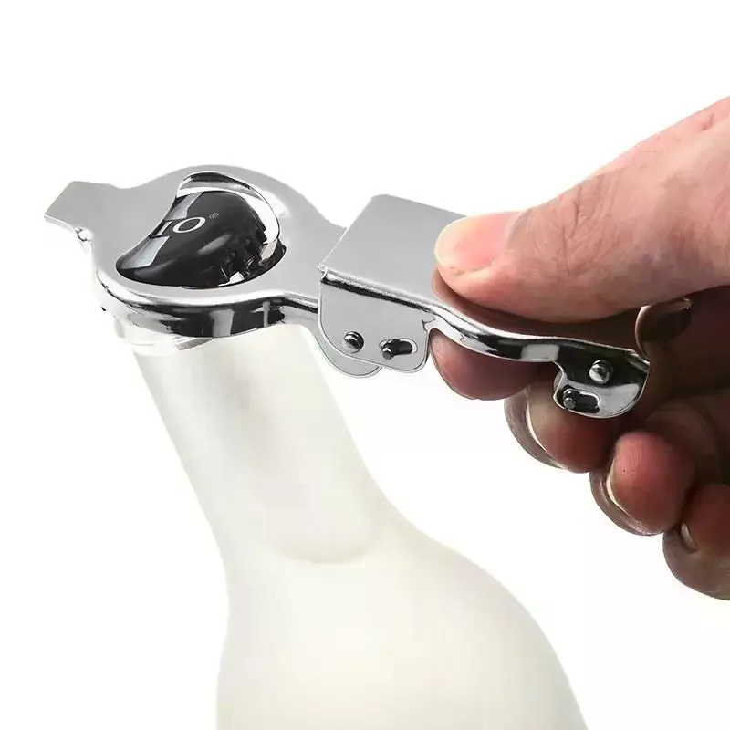 Stainless Steel Multifunctional Champagne Bottle Opener Durable Labor Saving Perfect For Home Bar Parties Wedding Events