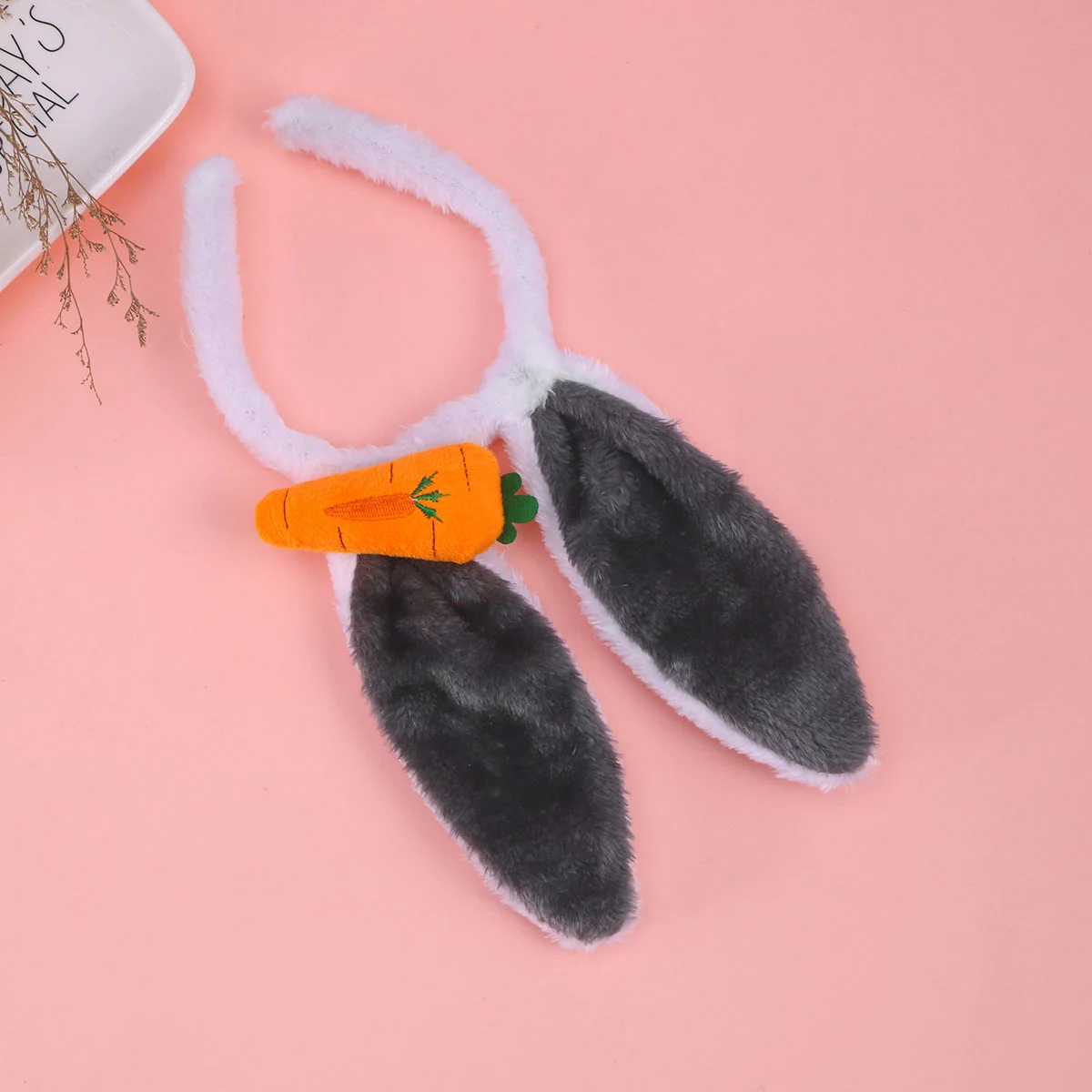 

Plush Headband Rabbit Ear 3D Carrot Costume Cosplay Bunny Hair Accessory for Party Wearing (Pattern 13)