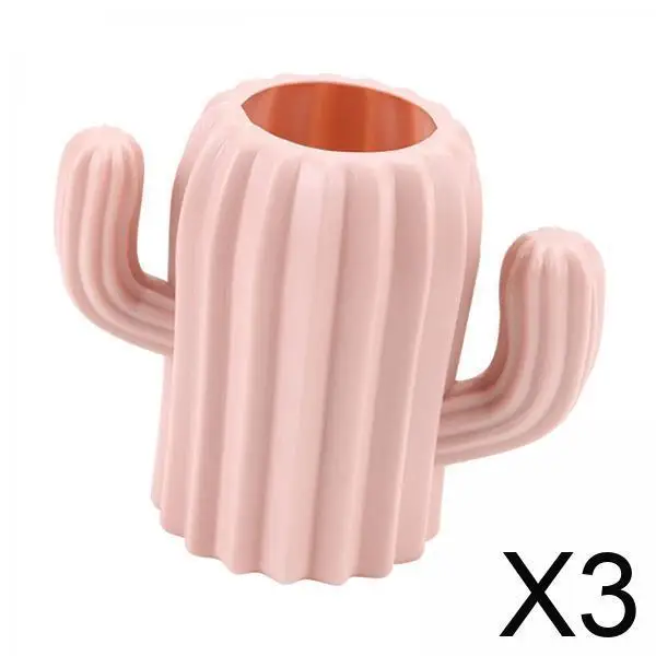 

Multipurpose Brush Pen Holder PETG Material Round Organizer for Office Supplies and School Desk Setup