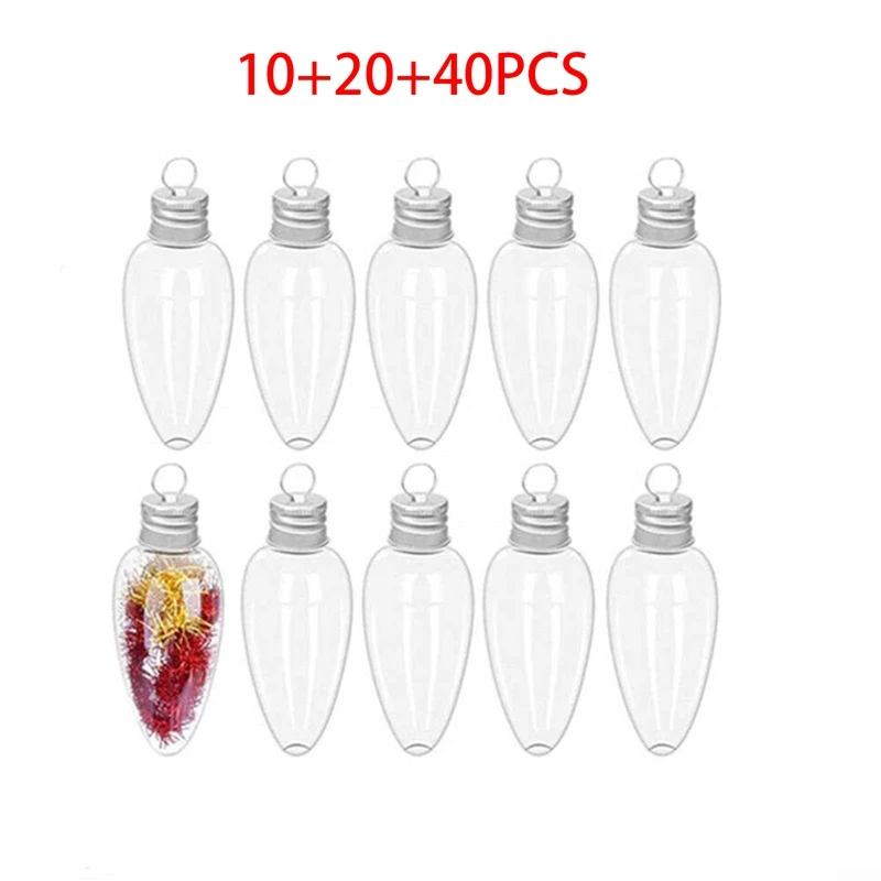 Christmas Clear Plastic Bulb Shape Ornaments Christmas Ornaments Plastic Xmas Ornaments For Xmas Home Party Decor