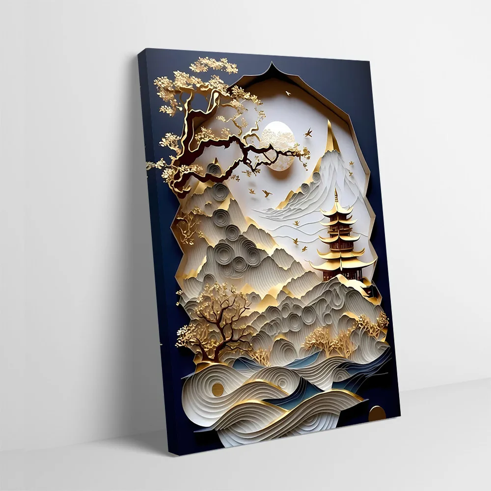 Abstract Bonsai Tree Printing Poster Customizable Pictures Wall Art Canvas Painting for Home Decor Room Decoration Wand Deko