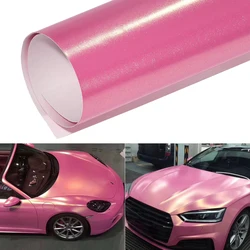 Goldsands Glitter Pink Vinyl Wrap for Motorcycle Car Interior, Matte Films Small Sheet Decals Roll 30cm/50x152cm