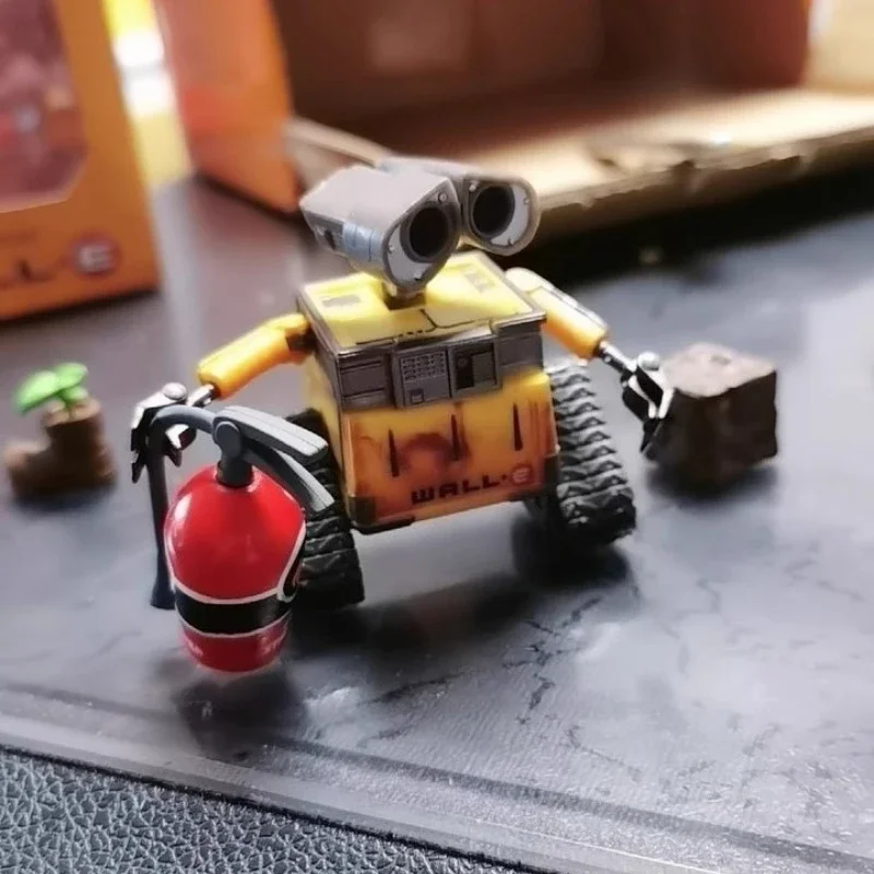 Anime robô mobilização parede-e & eva figura de ação combinação desktop modelo ornamentos coleção brinquedo crianças presente aniversário