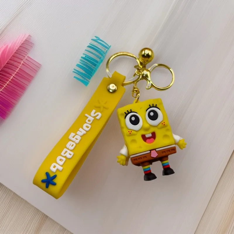 

Kawaii SpongeBob SquarePants Big Star Octopus Brother Keychain Couple Bag Keychain Pendant