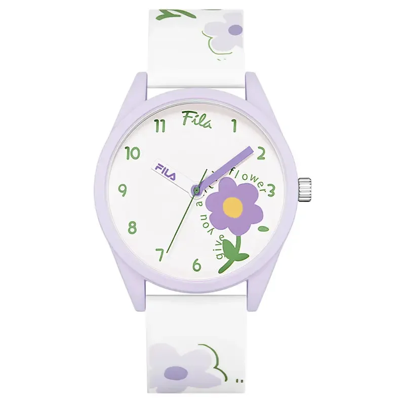 الأصلي FILA ساعة إلكترونية موضة كاميليا طبعة محدودة الاتجاه مقاوم للماء طالب سيليكون الساعات 6465