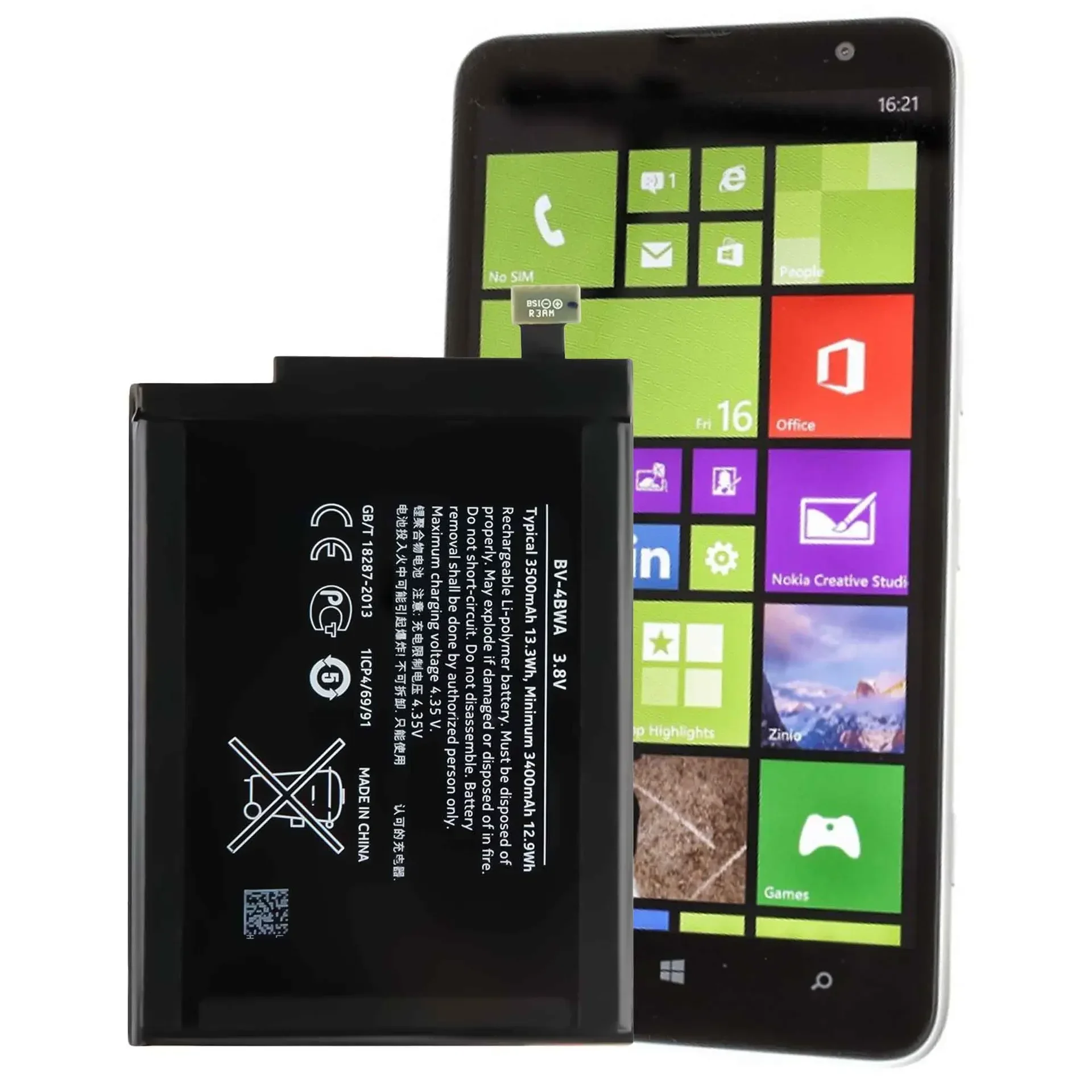 

Высококачественная сменная батарея для мобильного телефона Nokia Lumia 1320 RM-994 BV-4BWA, большая емкость, 3500 мАч, батареи