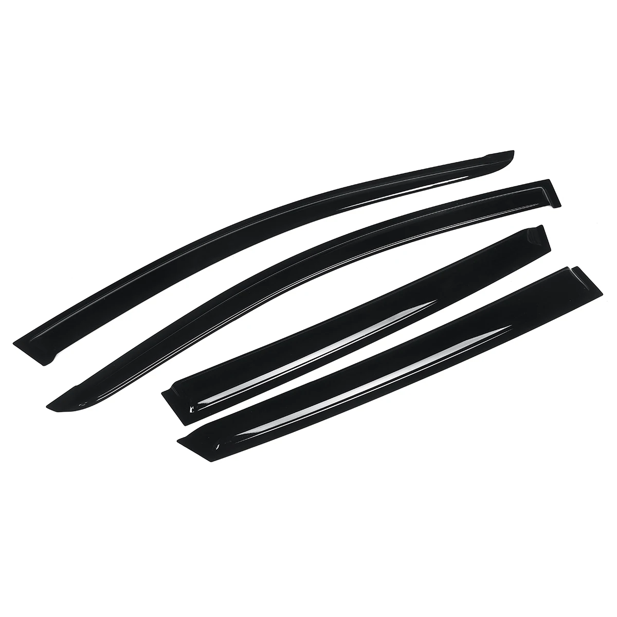 4PCS Car Side Window Weather Shields Wind Sun Rain Visor Deflector For Hyundai For Accent RB Hatch 5D 2011+ Awning Shelter