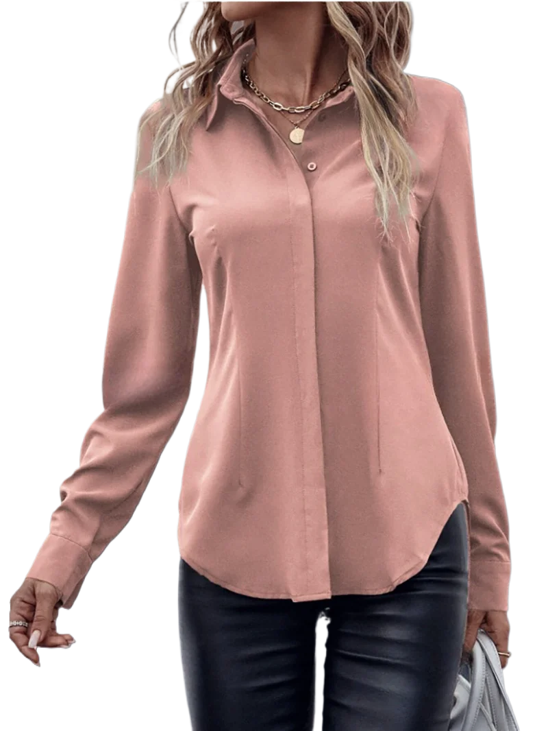 

Casual Women's Blouses Elegant Satin Multicolor Basic Slim Shirt Solid Vintage Trend Ball Dance Party Shirt All-Match Top