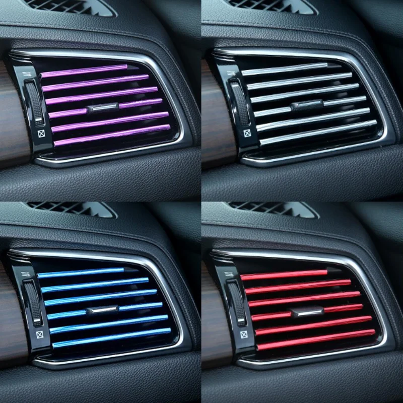 100cm Universal Auto Klimaanlage Steckdose dekorative U-Form Zierleisten Dekor Auto Styling Zubehör