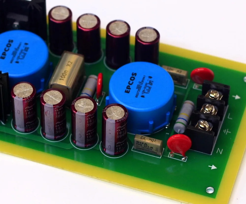 Filtro de purificación de sonido, placa de fuente de alimentación para amplificador de Audio DAC, 250V, 10a