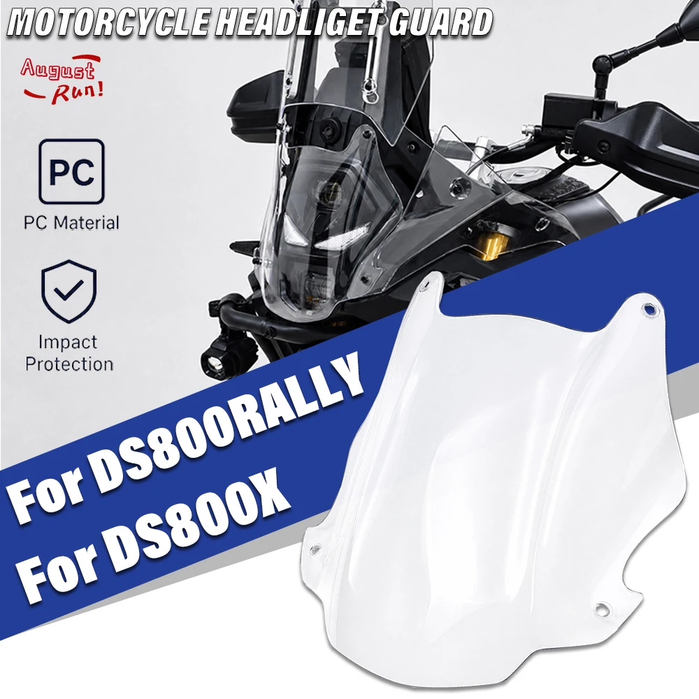 For VOGE DS800X DS800 RALLY DSX800 DS800ALLYY Motorcycle Accessories Headlight Guard Acrylic Front Light Protector Cover