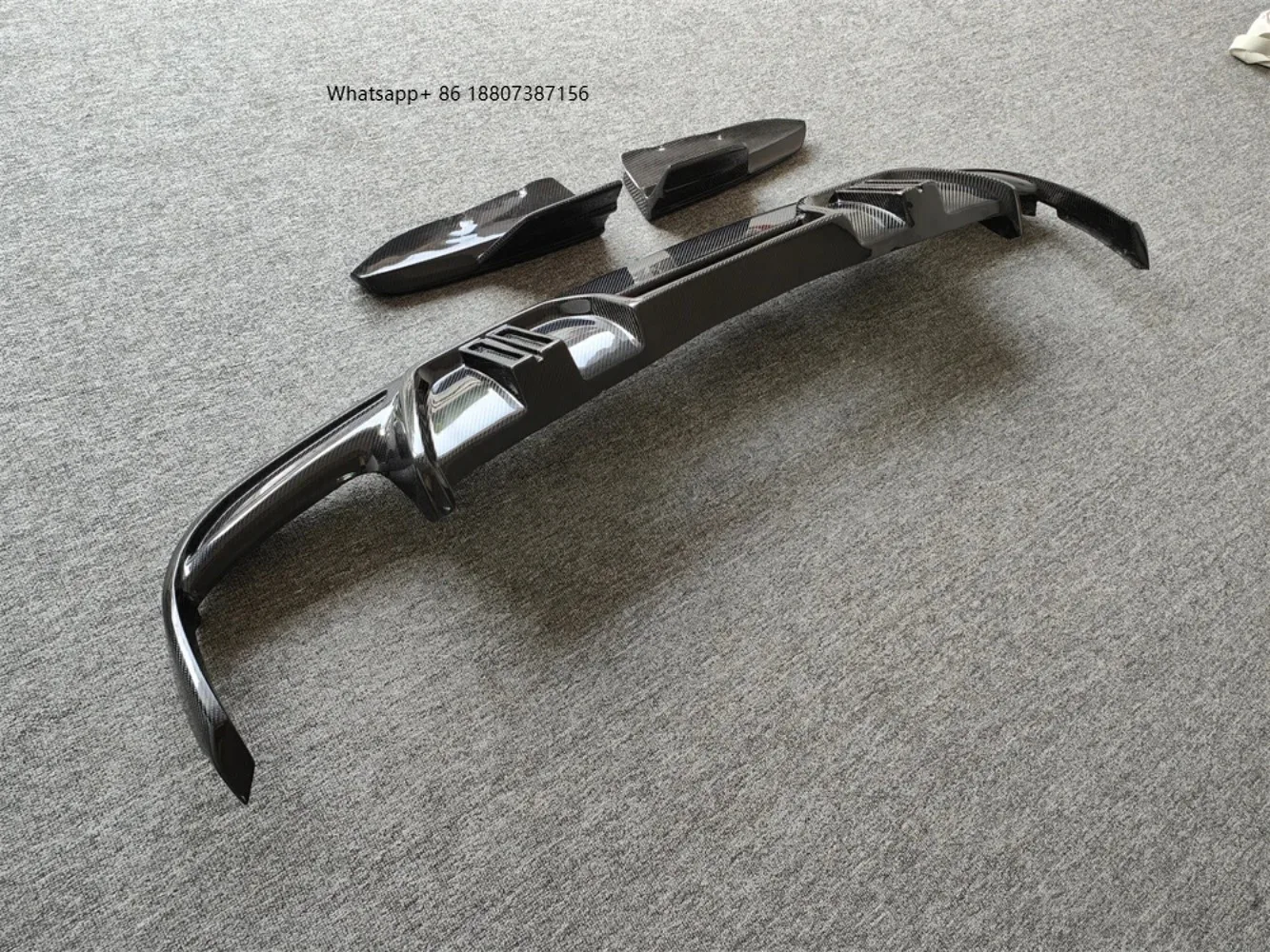 

X5M Carbon Fiber LD Design Style Rear Diffuser Body Kit Suitable forBMW F95 X5M Rear Bumper Lower Lip Diffuser Splitter Spoiler