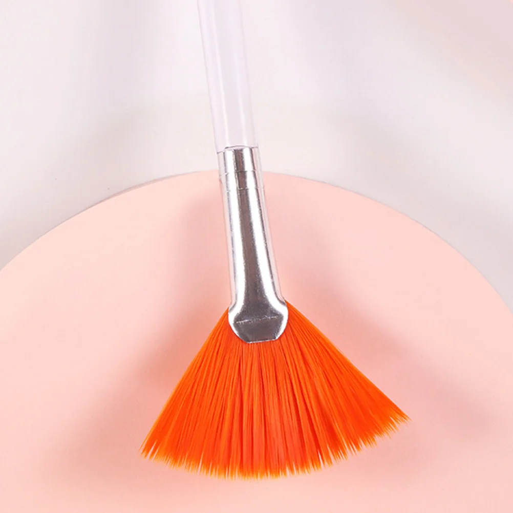 

3Pcs Facial Mask Brushes Synthetic Fiber Fan Shape Comfortable for Skin Easy Clean Tools for Women Girls