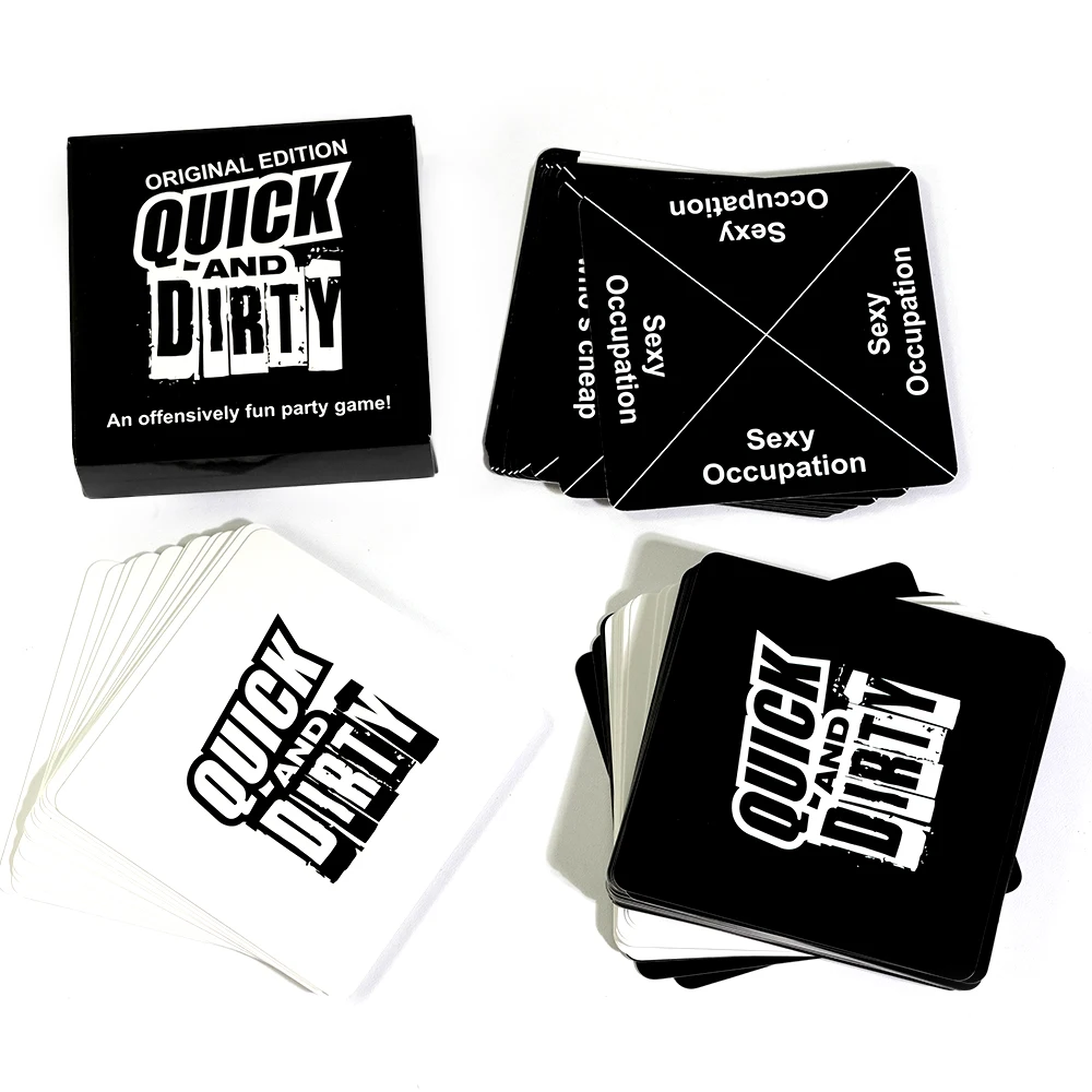 Quick And Dirty Card Game 70 pcs An Offensively Fun Game Funny Social Comedy Game Dirty Minds Nights Friends Fun Party Card Game