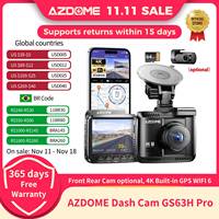 AZDOME GS63H Pro 4K Dash Cam Front Camare Built-in GPS WIFI 6 Car DVR 24H Parking Monitor Black Box Support Rear Cam optional