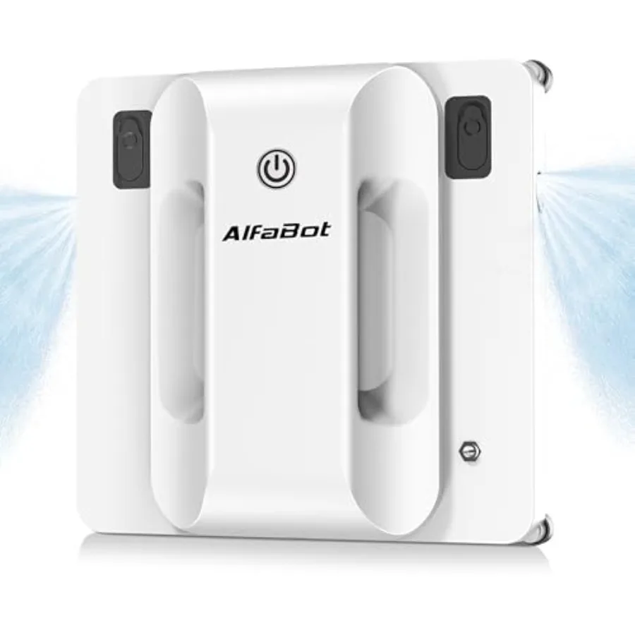 Robot de nettoyage de vitres avec double système de pulvérisation d'eau, planification avancée de chemin Intelligent pour un nettoyage efficace, aspiration forte de 2800 Pa