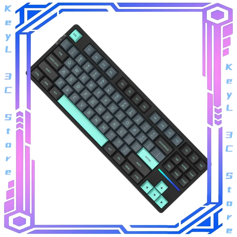 Hot V87pro Customized Gasket Structure Full-Key Hot Plug Rgb Durable Mechanical Nice Keyboard Side Engraving Birthday Present