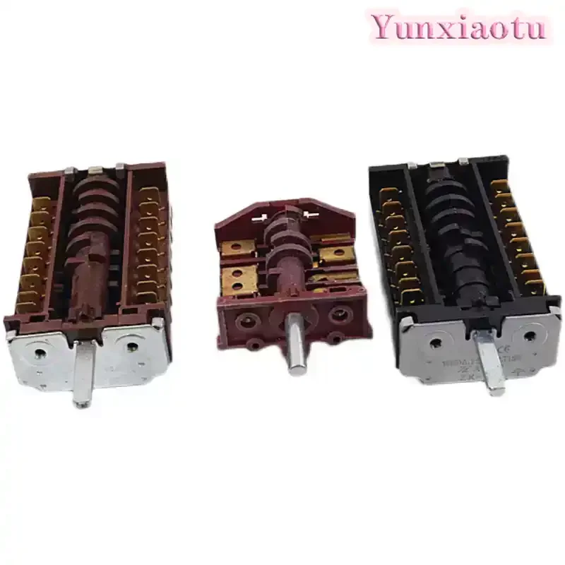 FD102B Oven Steamer Function Rotary Switch, 250V 16A 8+0 Position Multi-Function Selector