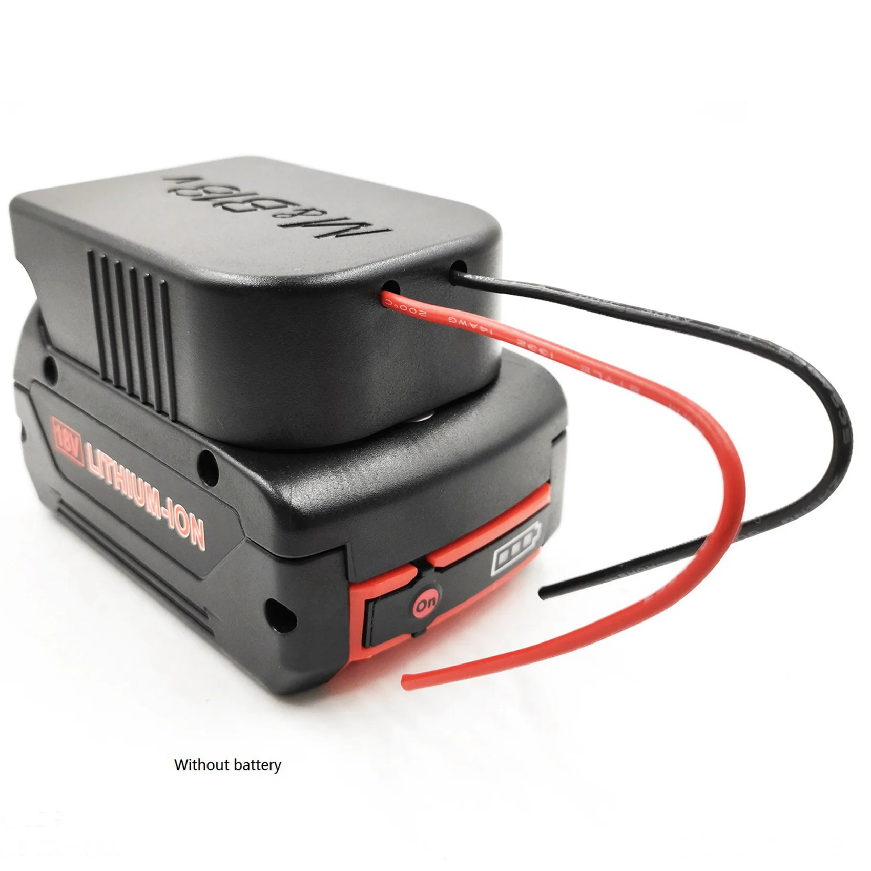 Best Pick 2X Adapter For & 18V Battery Power Mount Connector Adapter Dock Holder With 12 Awg Wires Adapter