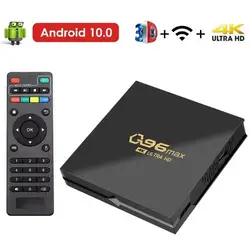 Q96 MAX Smart TV BOX Android 10.0 OS 2.4G WiFi 1GB RAM 8GB ROM Support Youtube Media Player 4K Set Top TV Box PK X96Q T95 Mini