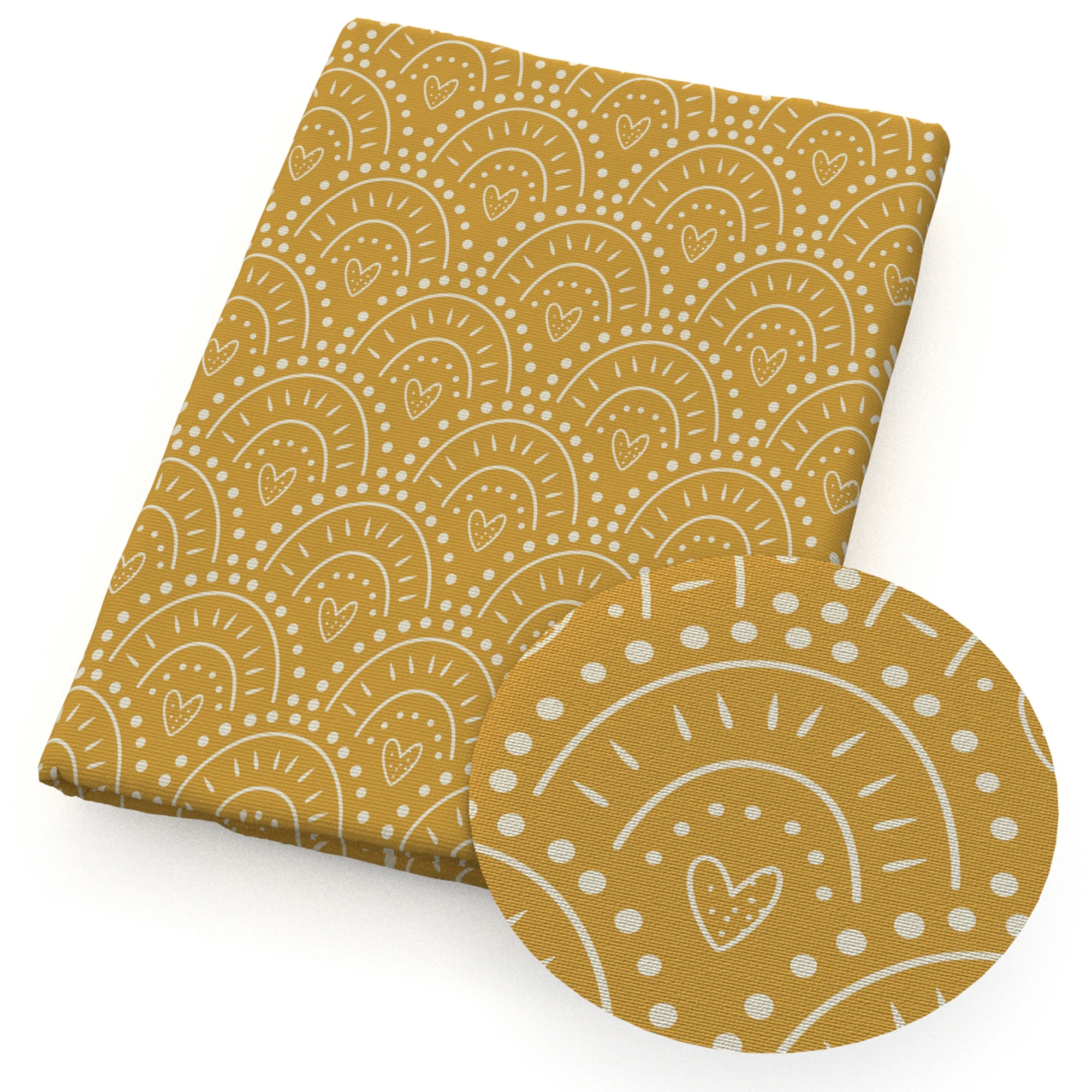 Geometry Dot Striped Heart Printed Polyester Pure Cotton Material Patchwork Tissue Sewing Quilting Fabrics Needlework Cloth